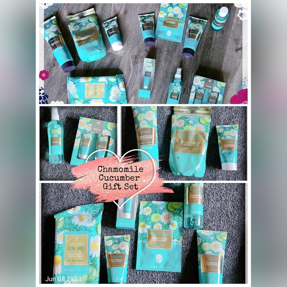 Chamomile & Cucumber Gift Set (12 Items PLUS an extra gift)